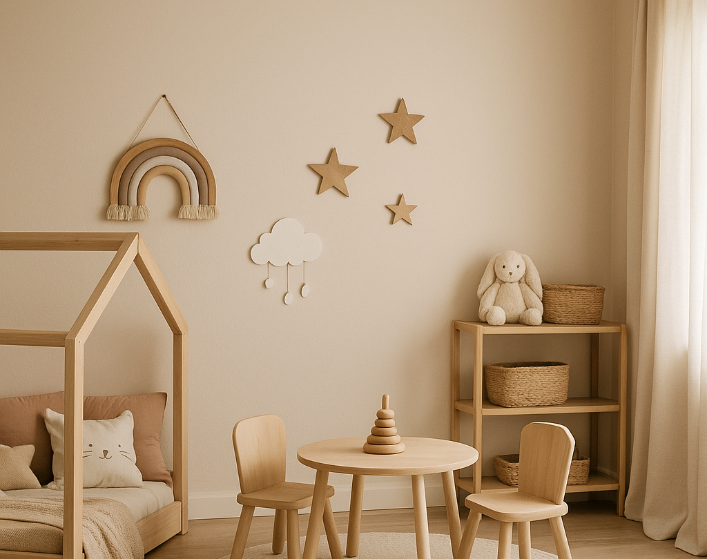 chambre d'enfant couleur pâle